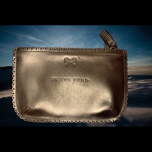 Anya Hindmarch “Skiing Fund” Pewter Pouch